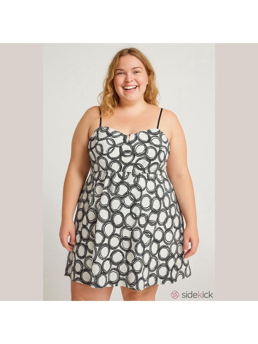 Dots Size 18 Polka Dot Dress with Optional Straps